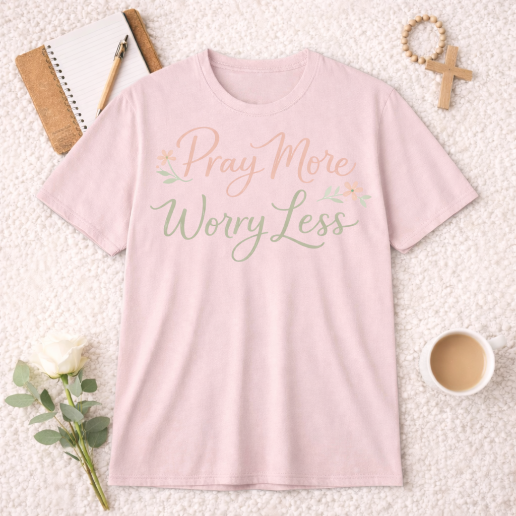 Pray More, Worry Less T-Shirt