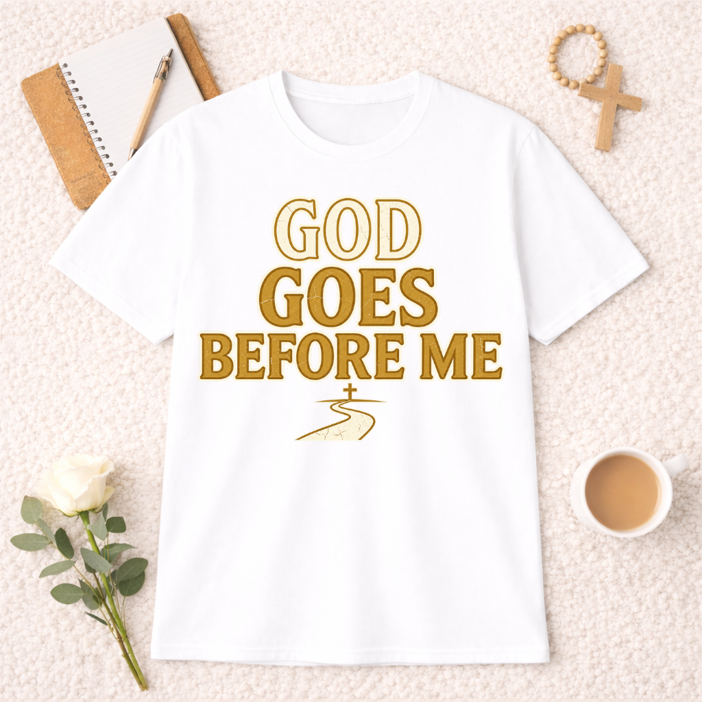 God Goes Before Me T-shirt