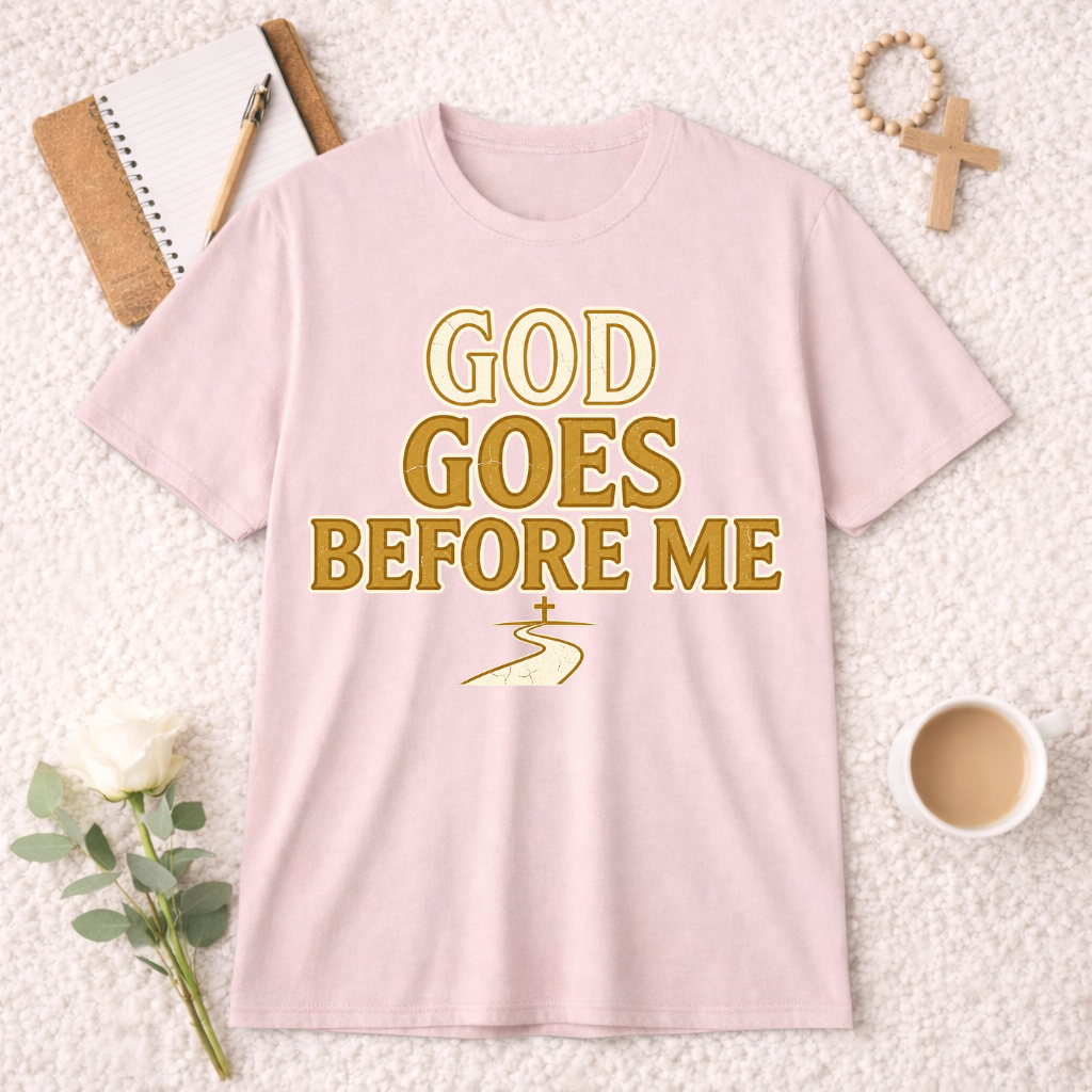 God Goes Before Me T-shirt