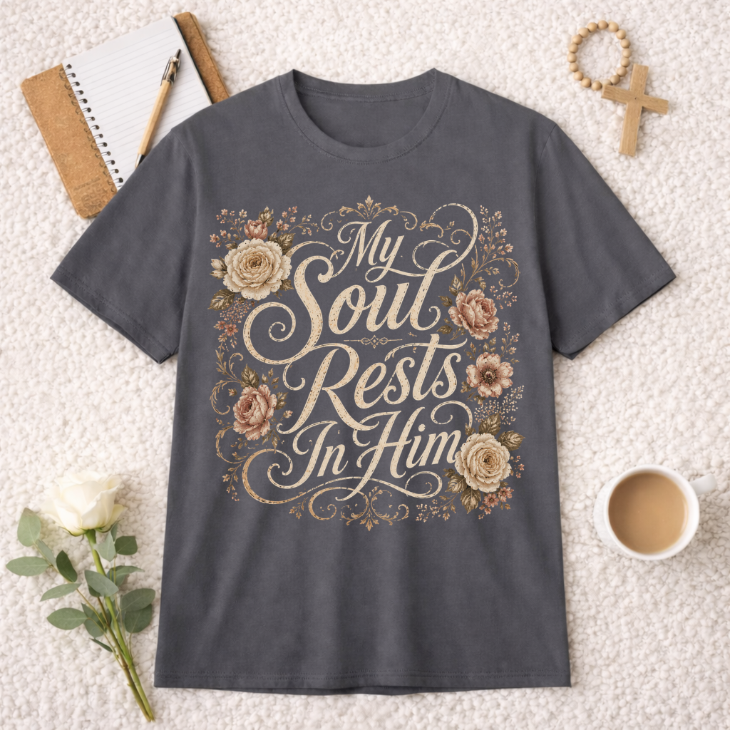 My Soul Rests In Him T-shirt