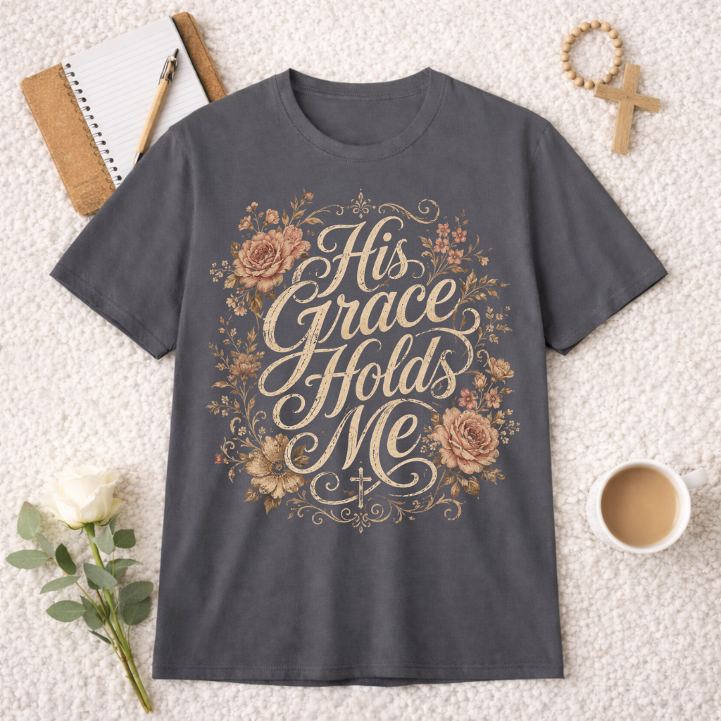 His Grace Holds Me T-shirt