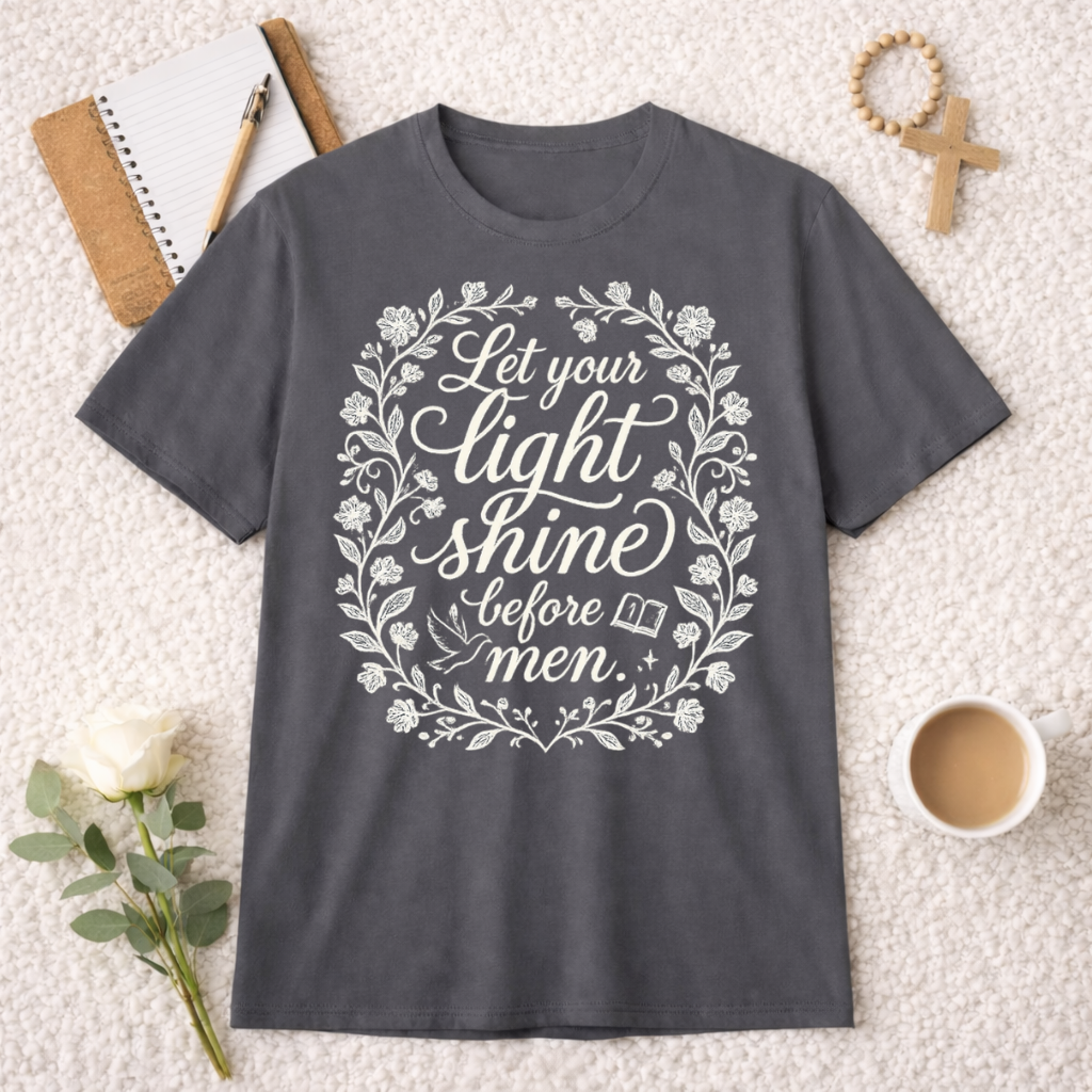 Let Your Light Shine Before Men T-shirt