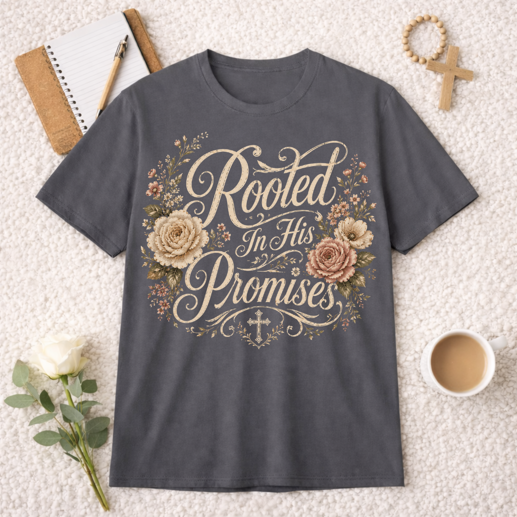 Rooted in His Promises T-shirt