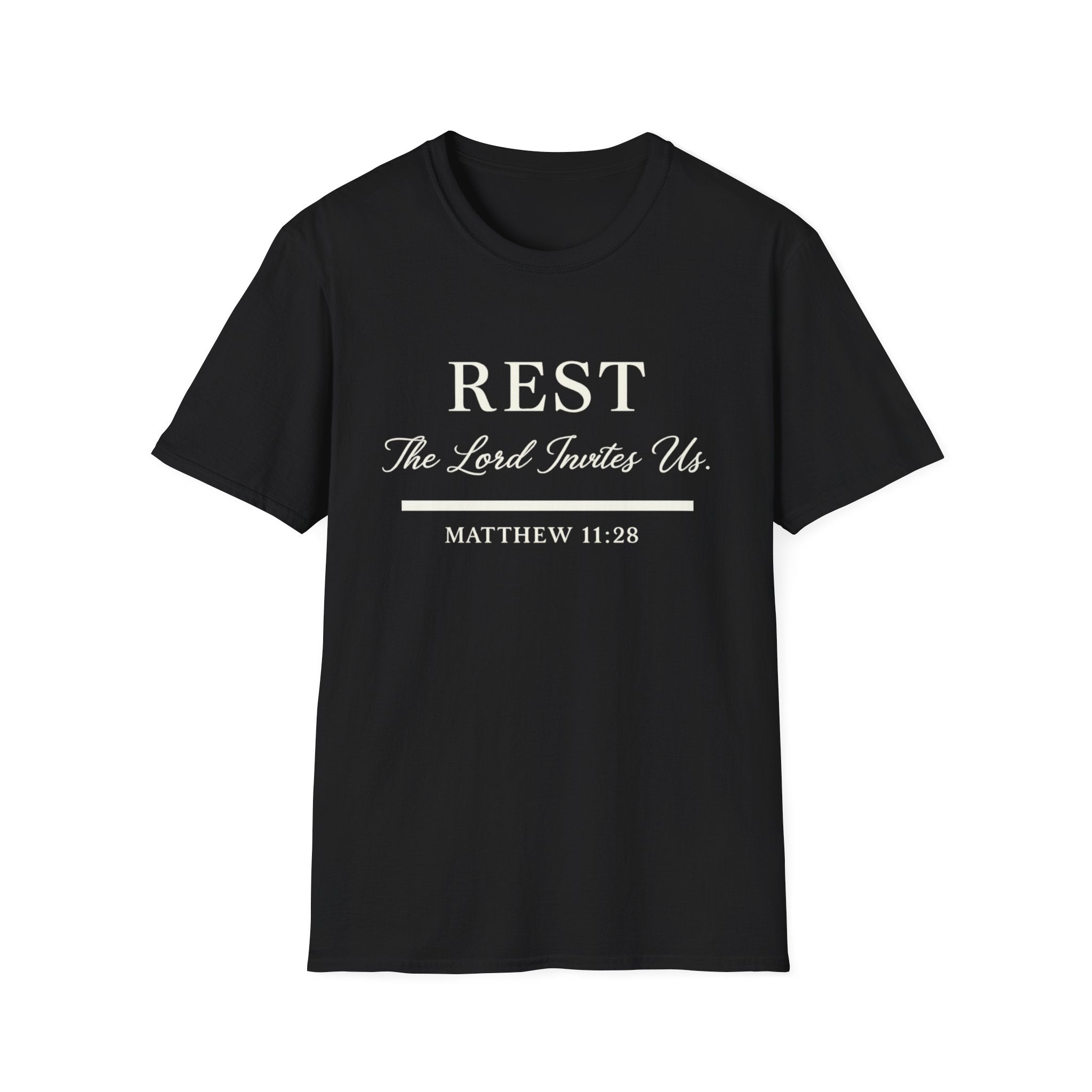 Rest. The Lord Invites Us T-shirt
