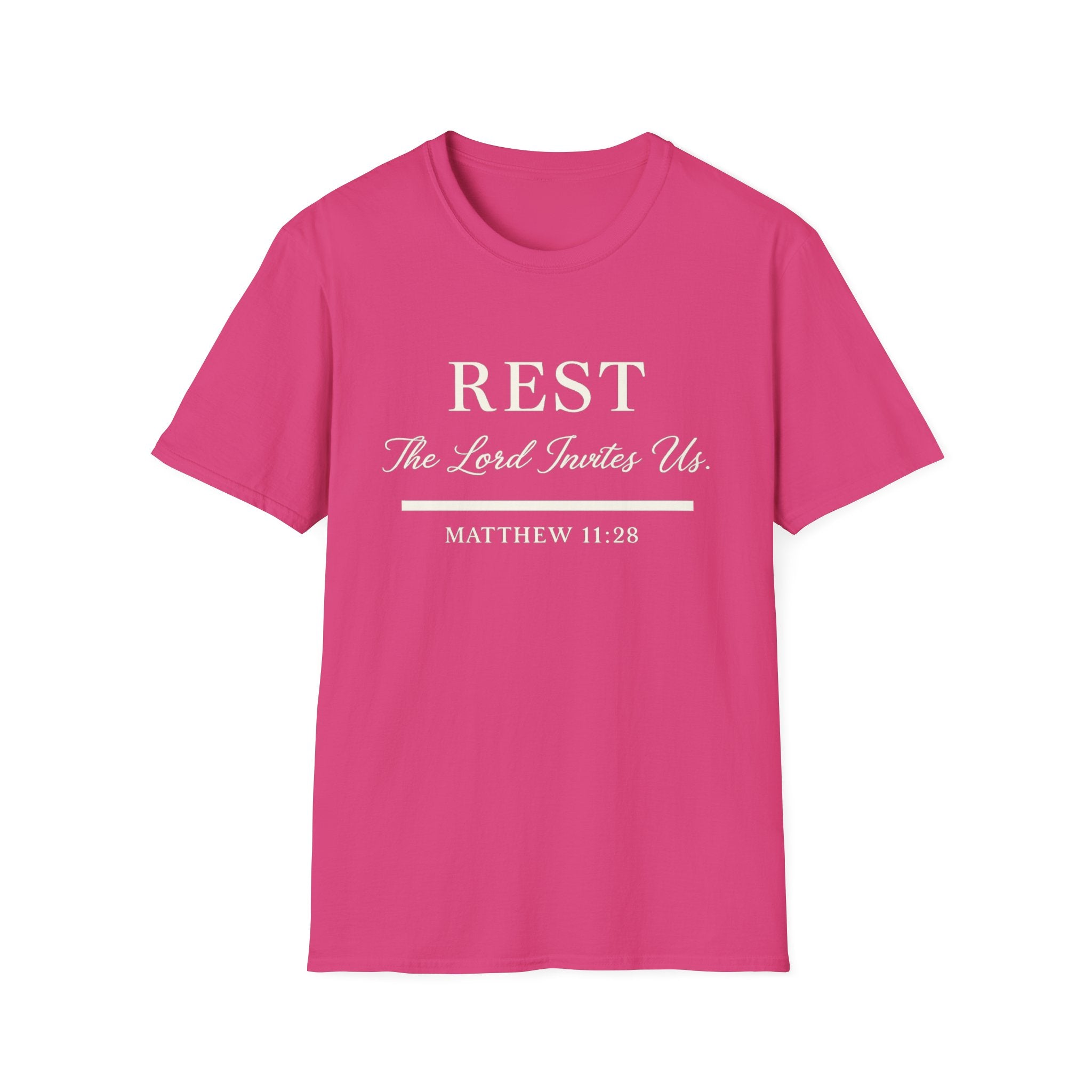 Rest. The Lord Invites Us T-shirt