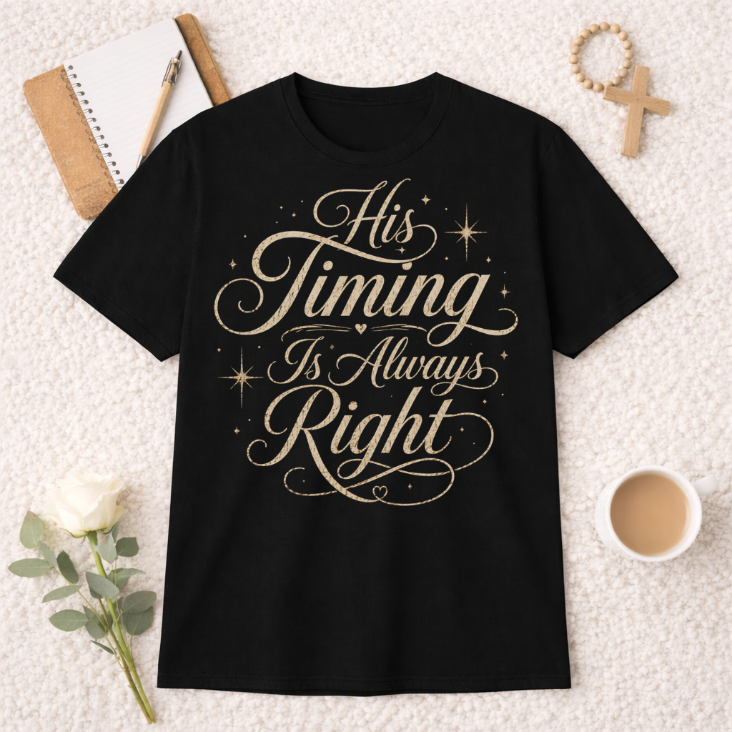 His Timing Is Always Right T-shirt