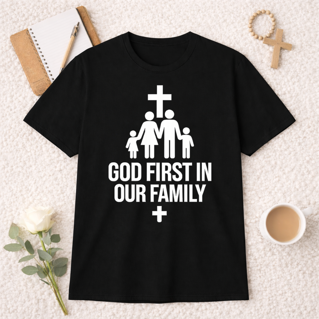 God First In Our Family T-shirt