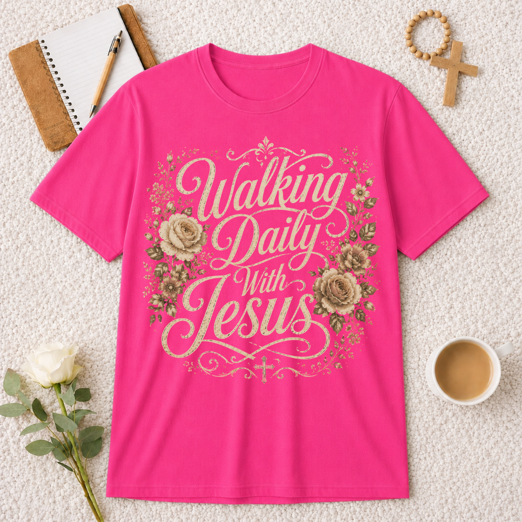 Walking Daily With Jesus T-shirt