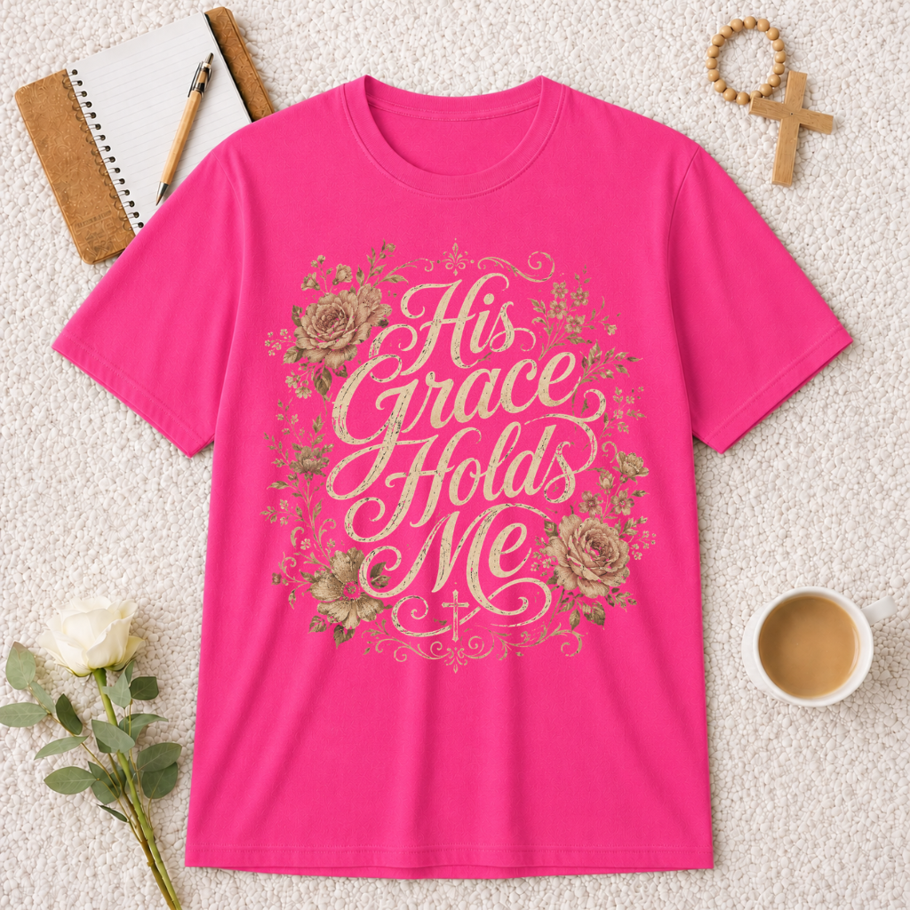 His Grace Holds Me T-shirt