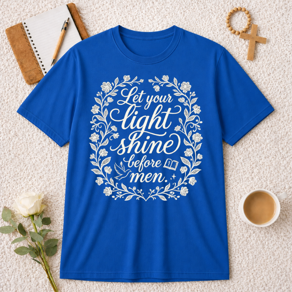 Let Your Light Shine Before Men T-shirt