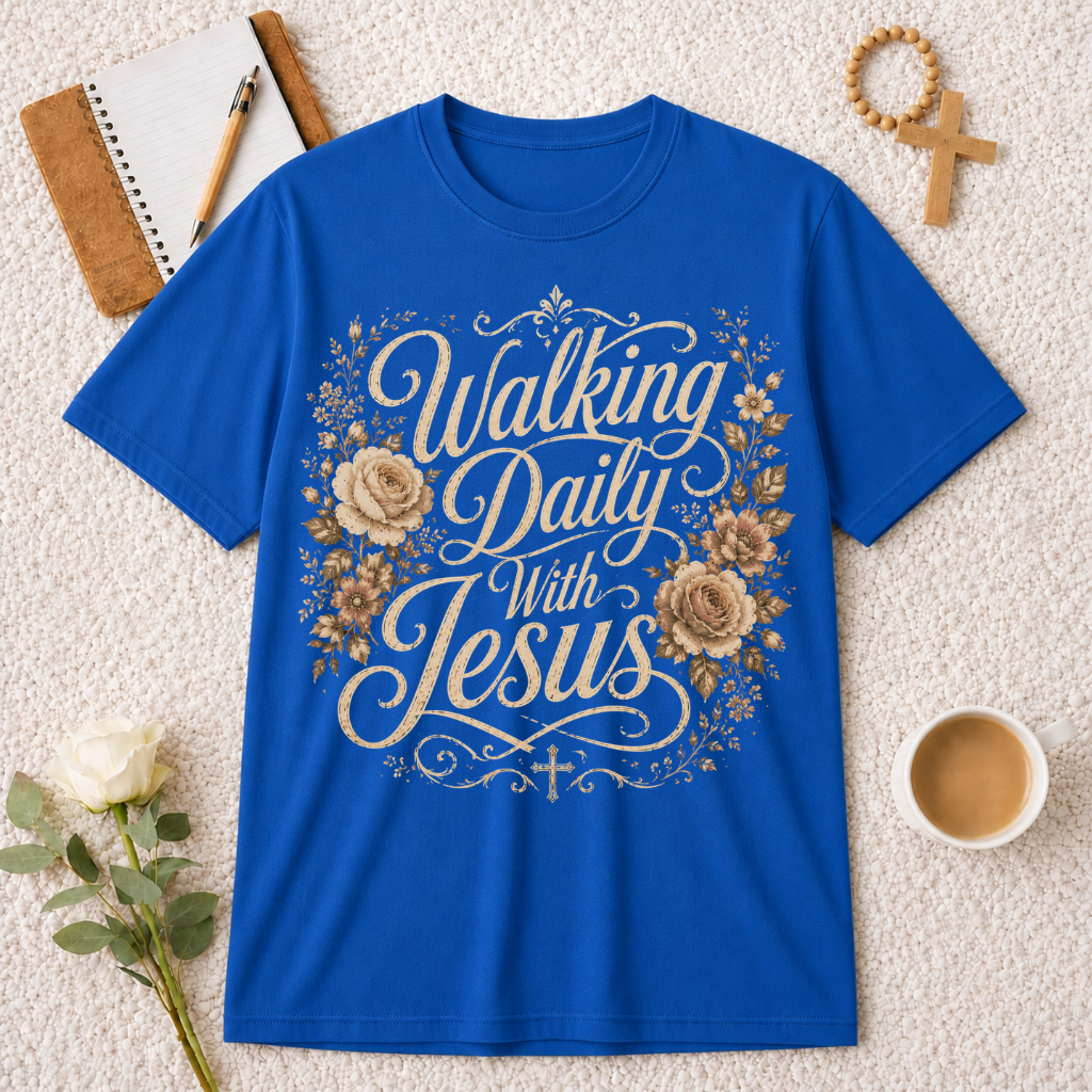 Walking Daily With Jesus T-shirt
