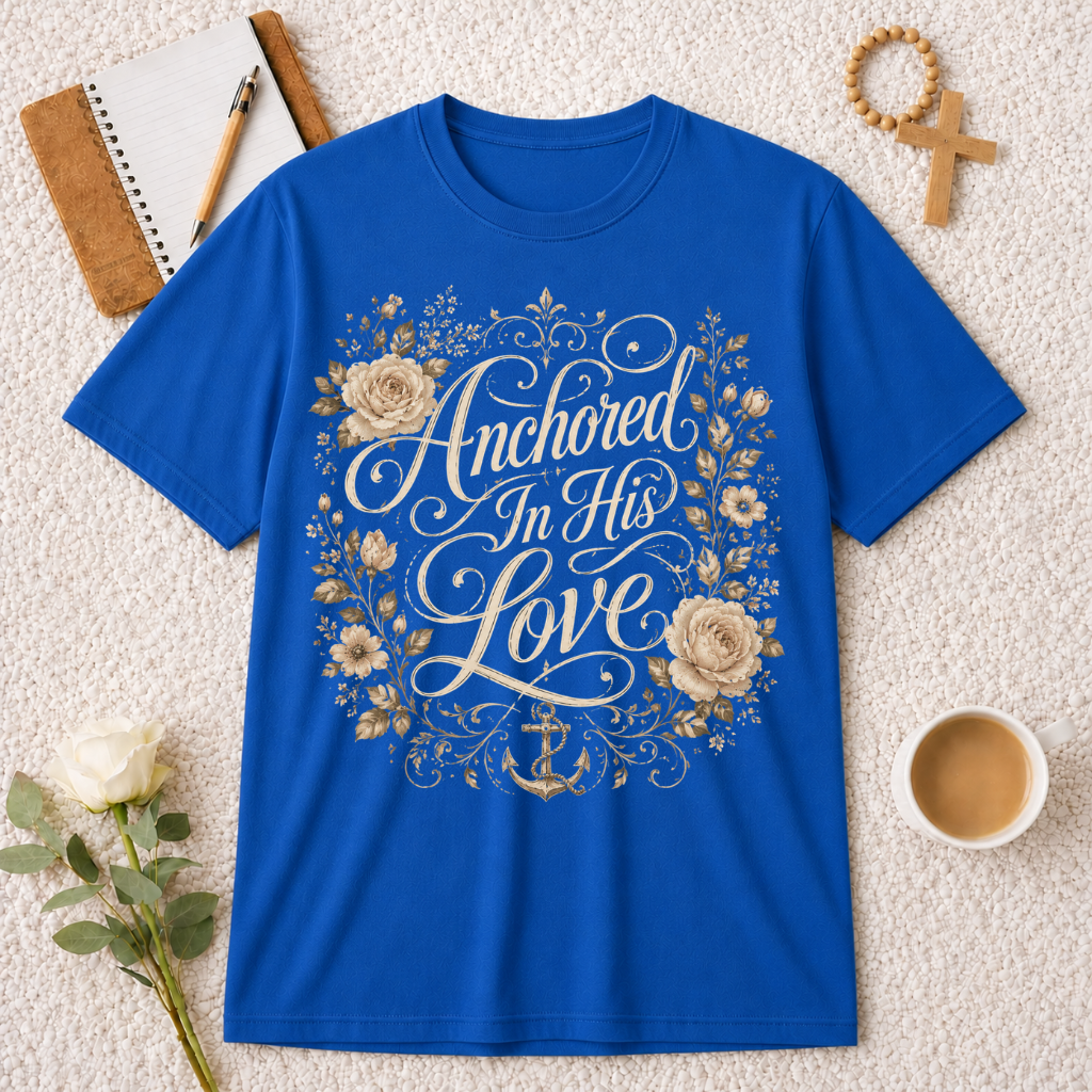 Anchored In His Love T-shirt