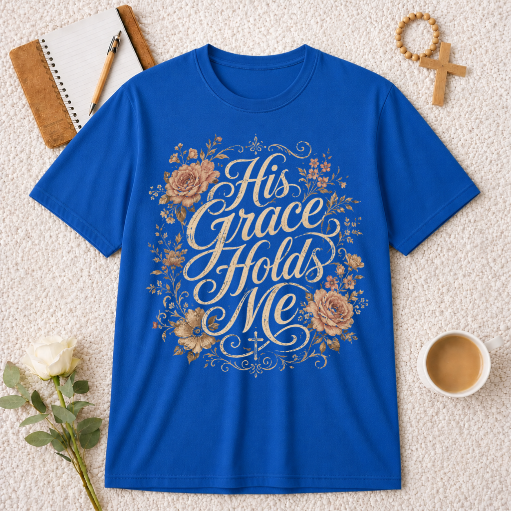His Grace Holds Me T-shirt