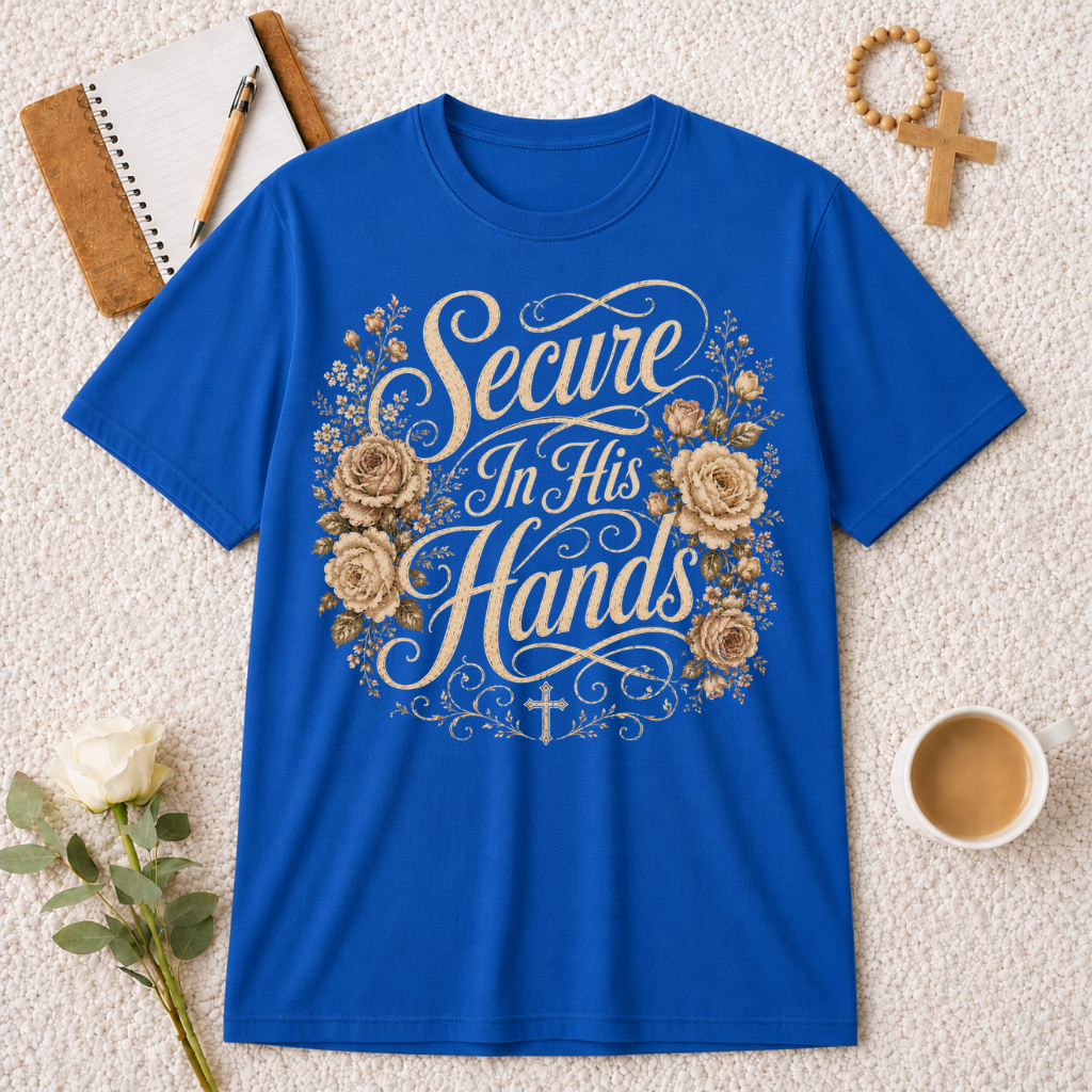 Secure in His Hands T-shirt