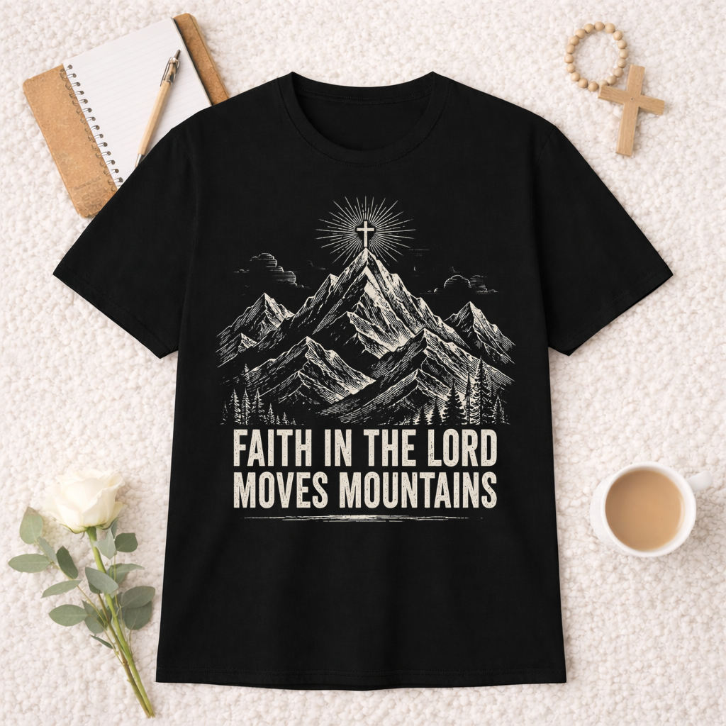 Faith in the Lord Moves Mountains T-shirt
