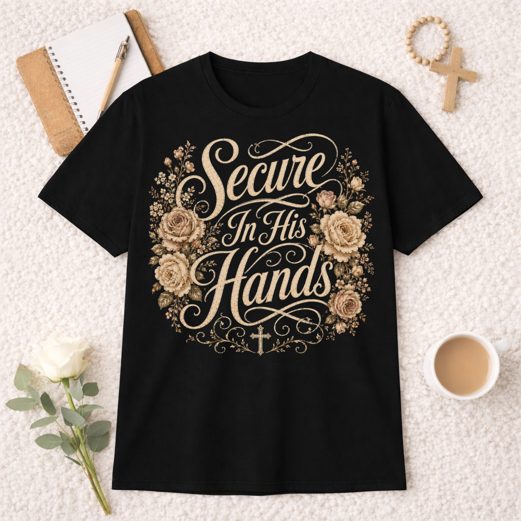 Secure in His Hands T-shirt