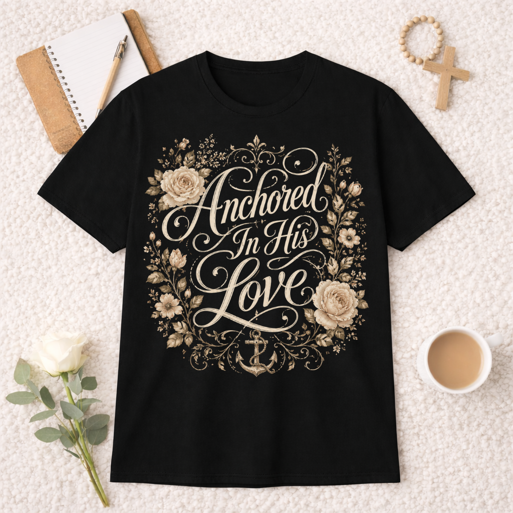 Anchored In His Love T-shirt