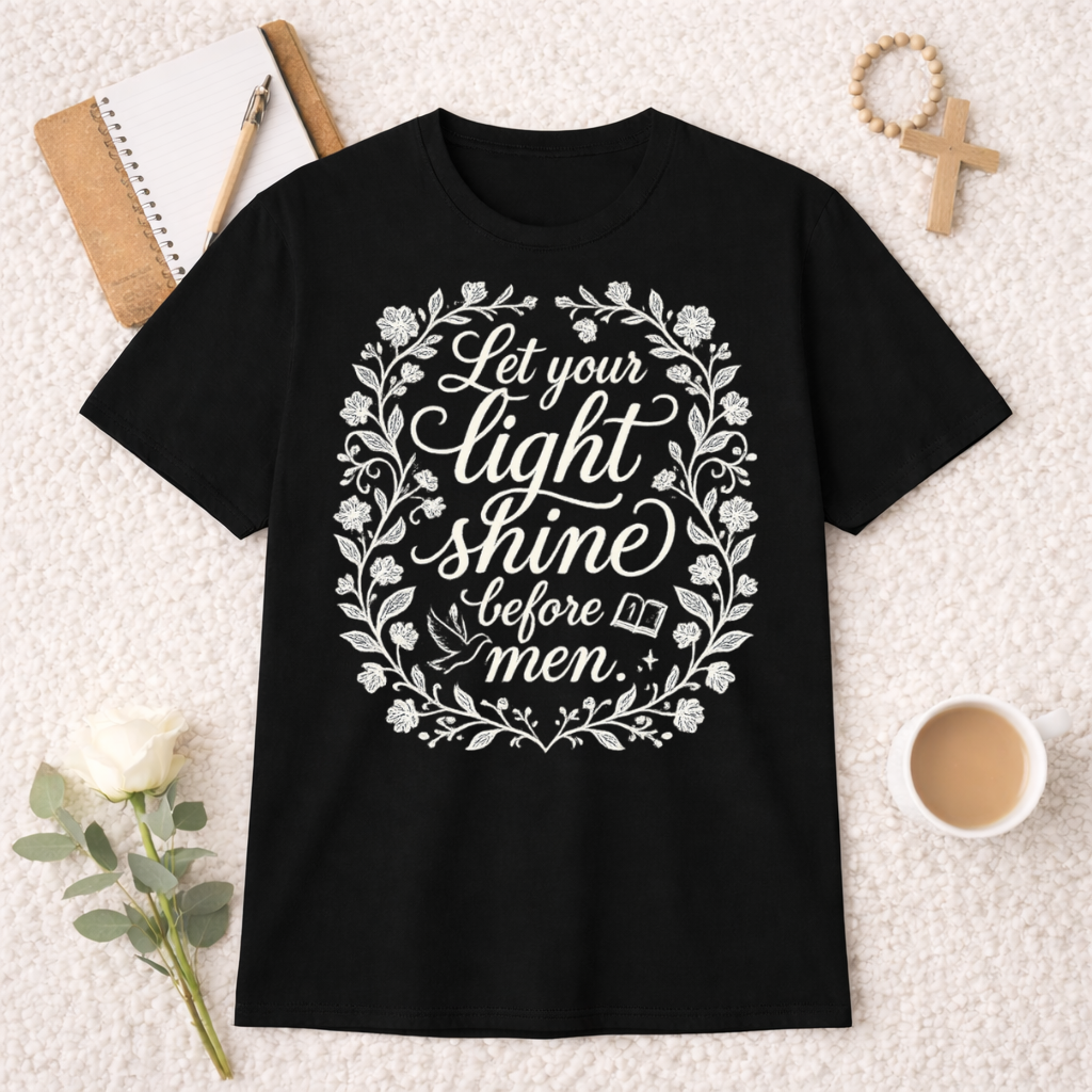 Let Your Light Shine Before Men T-shirt