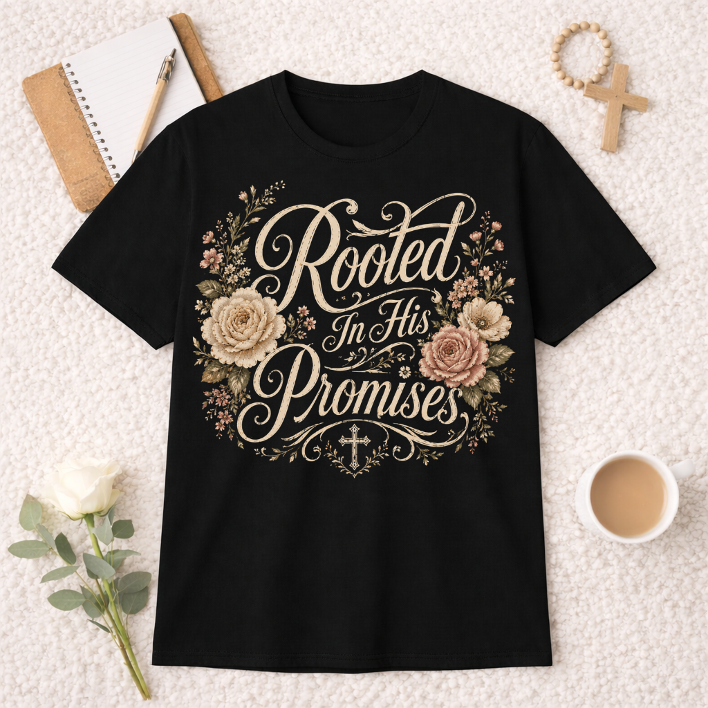 Rooted in His Promises T-shirt