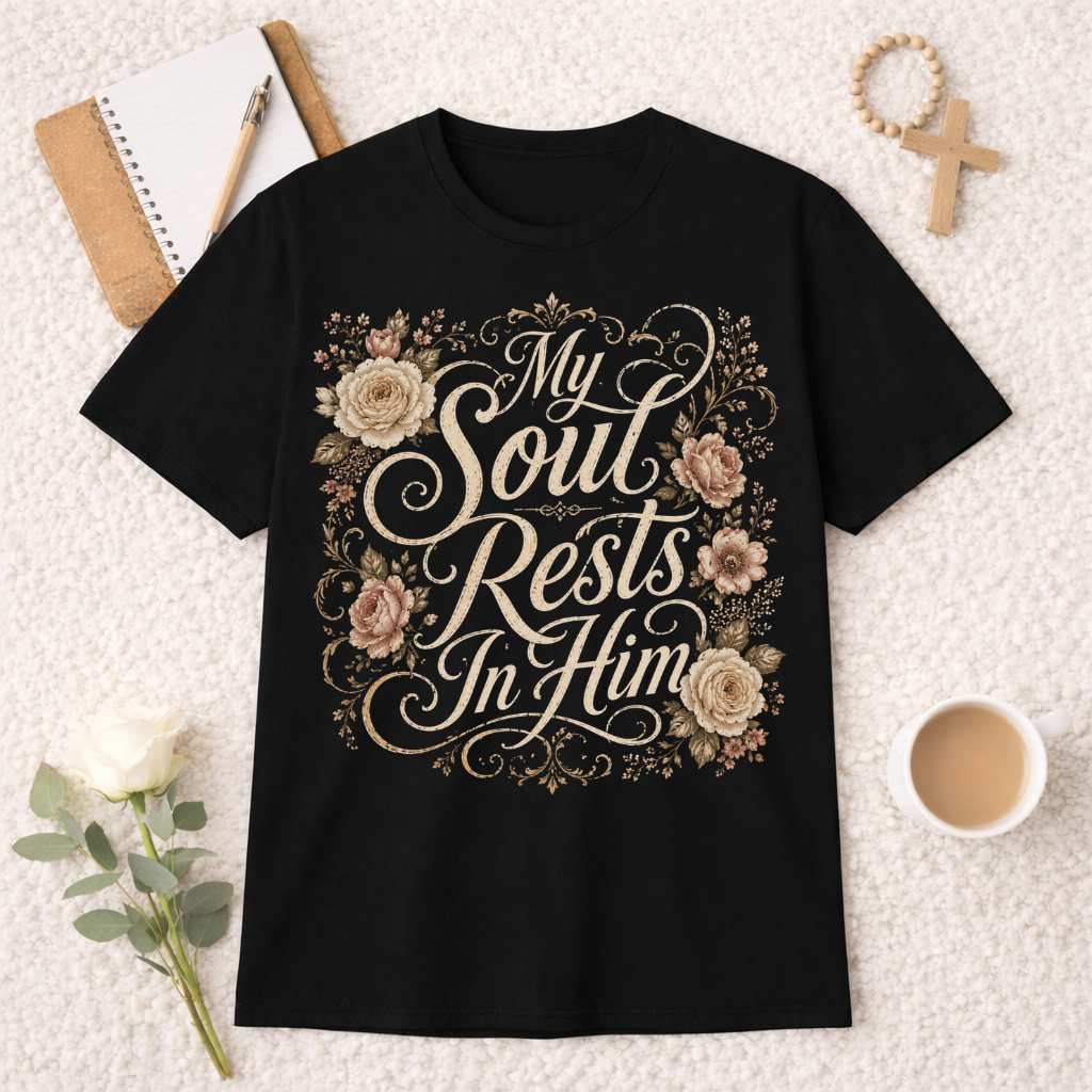 My Soul Rests In Him T-shirt