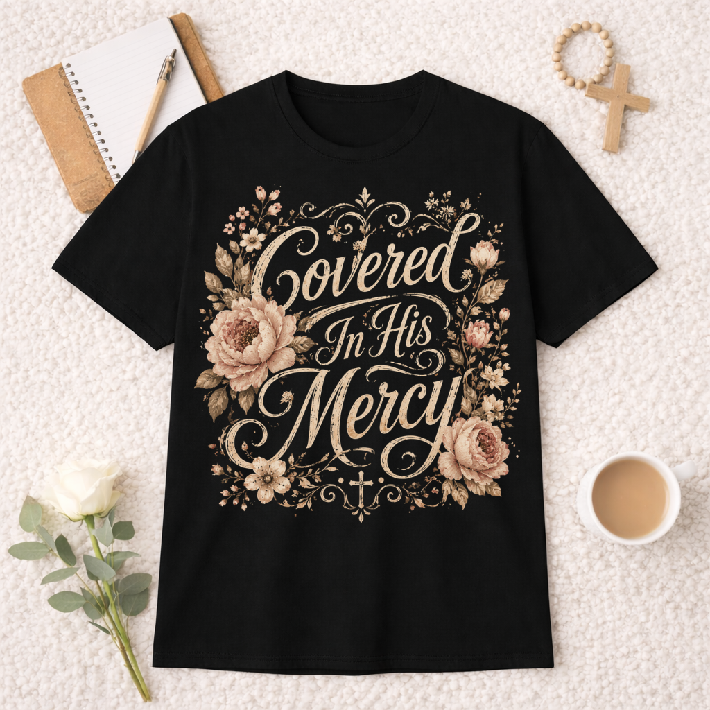 Covered In His Mercy T-shirt